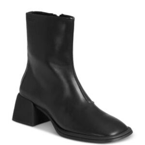 Vagabond Ansie Black Square Toe Ankle Boots 41=11